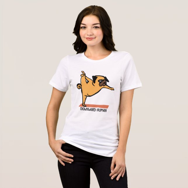 Humano-Yoga-Cão Engraçado (Frente Completa)