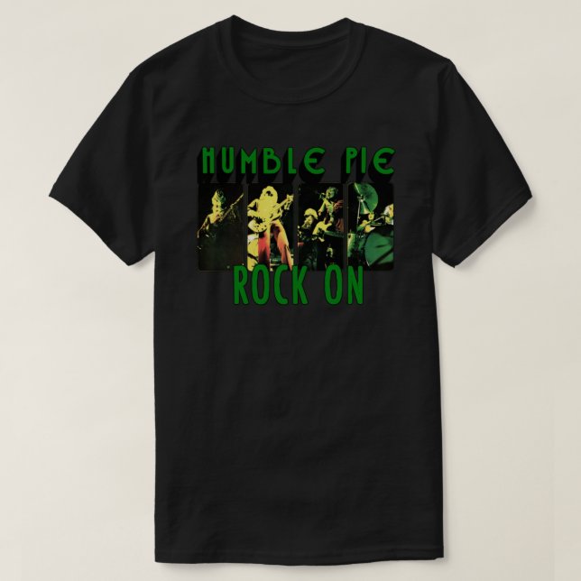 Humble Pie Rock Na Camiseta Clássica (Frente do Design)