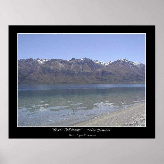 "HUMBOLDT MOUNTAINS, NZ" Foto Poster (Frente)