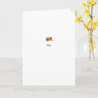 Humidade. Feliz Cartão de Bolo de Aniversário