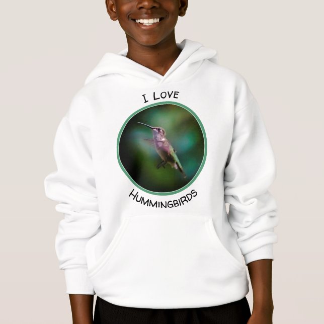 Hummingbird com garganta de rubi - Fotografia orig (Frente)