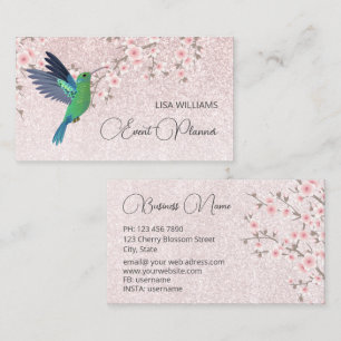 Hummingbird Girly Shiny Cartão de visita