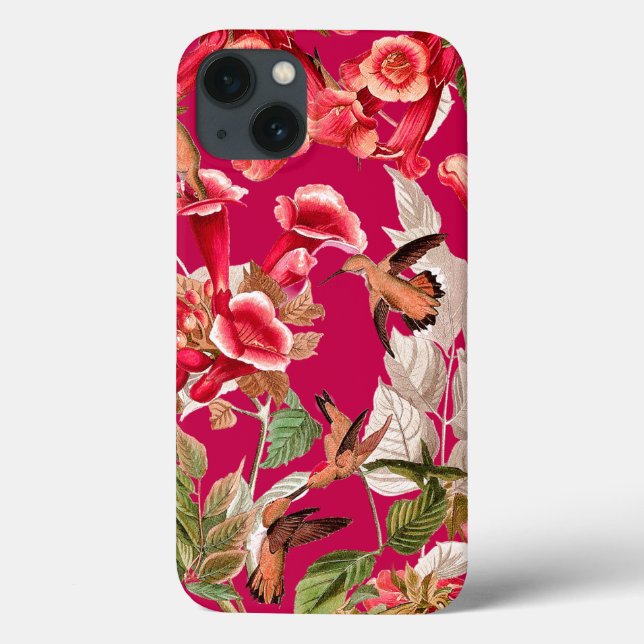 Hummingbird iPhone Floral 6 Tough Extreme Case (Verso)