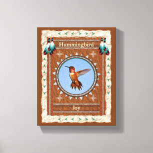 Hummingbird - Joy Stretch Canvas