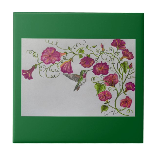 Hummingbird no Azulejo (Frente)