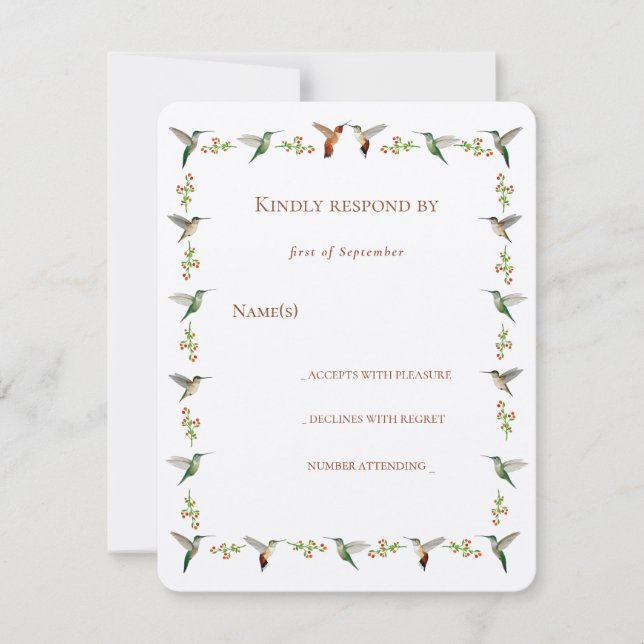 Hummingbird RSVP (Frente)