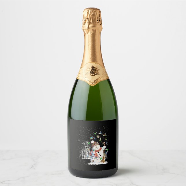 Hummingbird Snowman Feliz Natal (Frente)