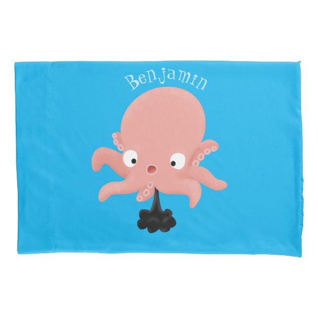 Humor animado de polvo de bebê rosa e bonito (Frente)