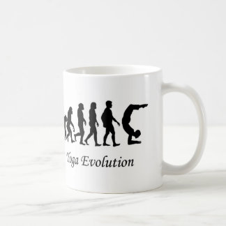Humor da evolução ioga" da caneca da ioga da "