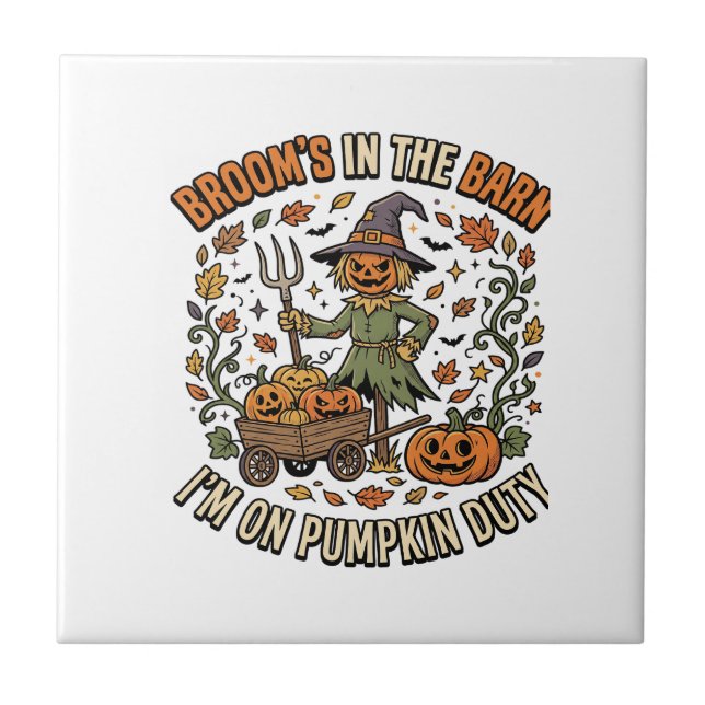 Humor de Abóbora de Bruxa de Halloween (Frente)