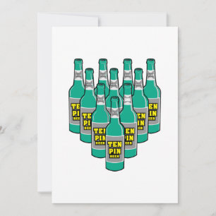 humor de dez pinos para boliche de cerveja