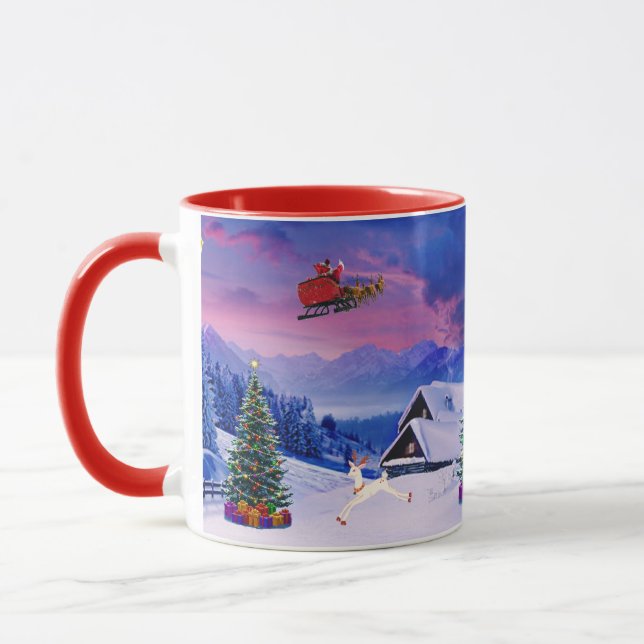 Humor de Papai Noel com caneca (Esquerda)