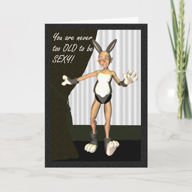 Humor do cartão dos desenhos animados do grampa do (Frente)