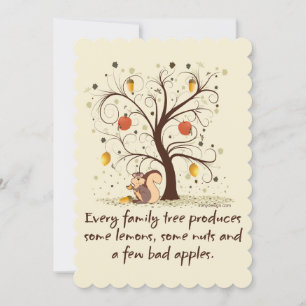 Humor em árvore da família