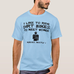 Humor engraçado da camisa do motocross da