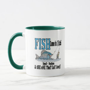 Humor engraçado da pesca da caneca da pesca que