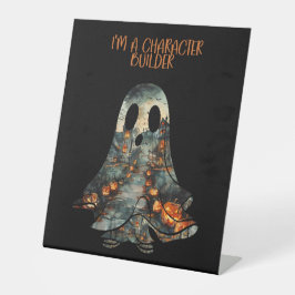 Humor Fantasma de Afirmação de Halloween