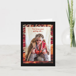 Humor Ficando Velho Cartão de Aniversário