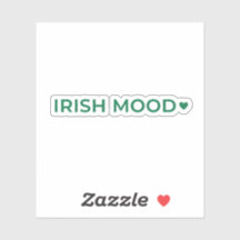 Humor Irlandês Minimalista Moderno Adesivo de Text