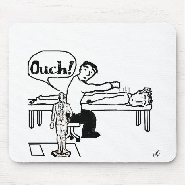 Humor Mousepad da acupunctura (Frente)