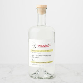 Humor Novelty Rx Prescrição Spoof Liquor Bot