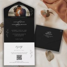 Humor Romântico Convite de Casamento com Foto Botâ