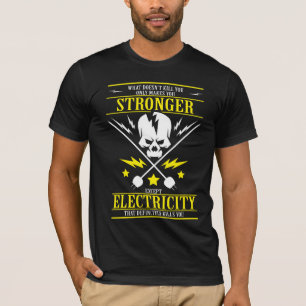 Humor Sparky da eletricidade engraçada da camisa