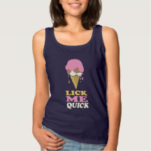 Humor verão sorvete derretendo lamber-me camisa rá