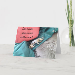 HUMOROUS **60º ANIVERSÁRIO** CARTÃO PRAIA