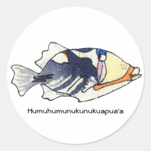 Humuhumunukunukuapua — Um Adesivo de Peixes