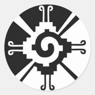 Hunab Ku - borboleta galáctica maia - etiqueta