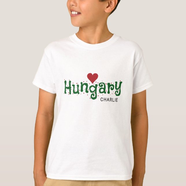 Hungria Amor Camisas e jaquetas personalizadas (Frente)