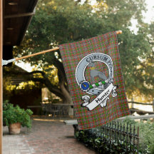 Hunter 1819 Clan Crachá Tartan Flag Scottish