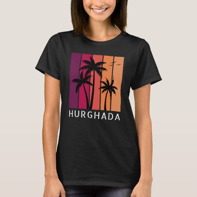 Hurghada Vintage, camiseta sunset (Frente)