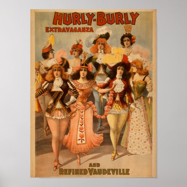 Hurly-Burly Extravaganza Theatre Poster (Frente)