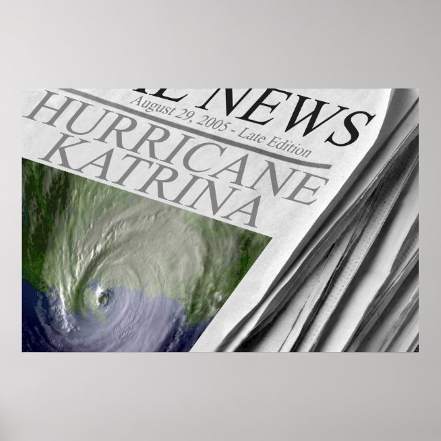 Hurricane Katrina Poster (Frente)