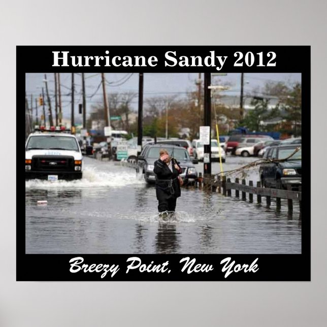 HURRICANE SANDY 2012 poster (Frente)