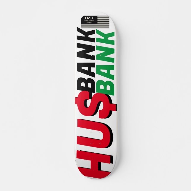 HUSBANK OFFICIAL JMT 07 3/4" skateboard Deck (Frente)