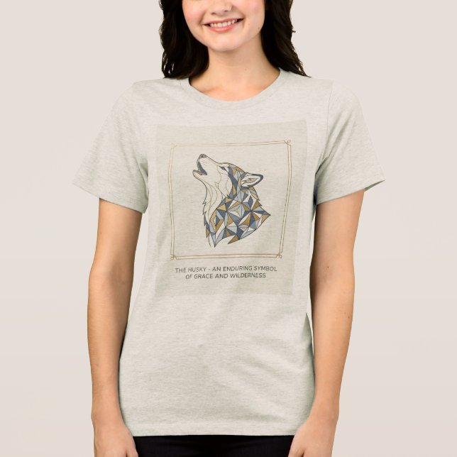 Husky Graça & Natureza – Mulheres Cinza Heather (Frente)