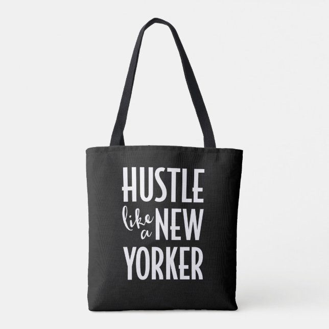Hustle como uma bolsa de toalha da New Yorker (Verso)