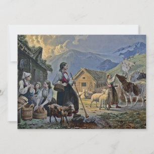 Hut de Shepherdess na Montanha