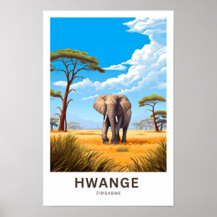 Hwange Zimbabwe Viagem Impressão