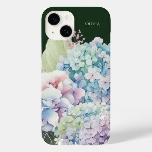 Hydrangea Aquarela Verde Personalizado