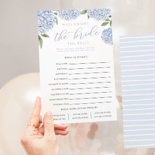 Hydrangea Azul Que Conhece O Cartão De Jogo De Pap