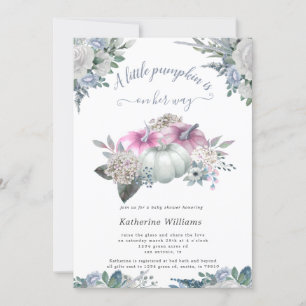 hydrangea bompkin chá de fraldas convite