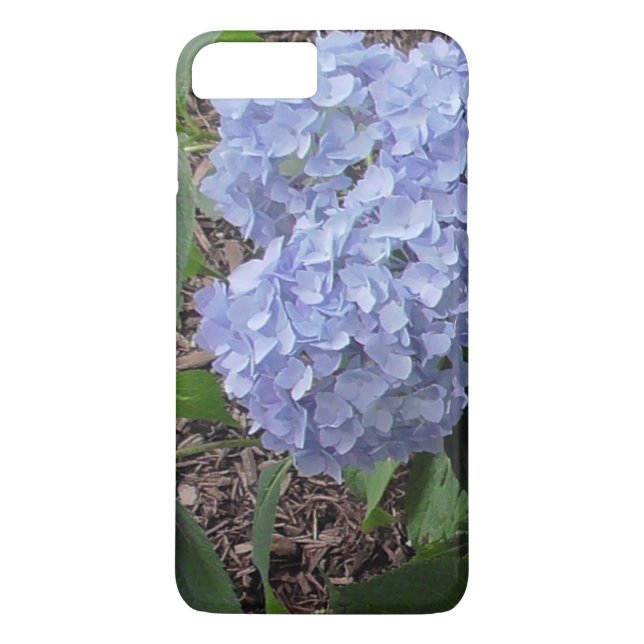 Hydrangea Capa de telefone Floral Azul (Verso)
