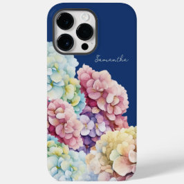 Hydrangea de Aquarela Azul Personalizado