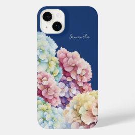 Hydrangea de Aquarela Azul Personalizado