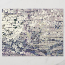 Hydrangea Floral Old Style Vintage Country Wood