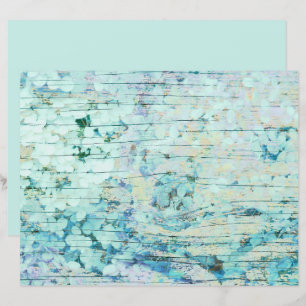 Hydrangea Floral Teal Country Vintage Madeira